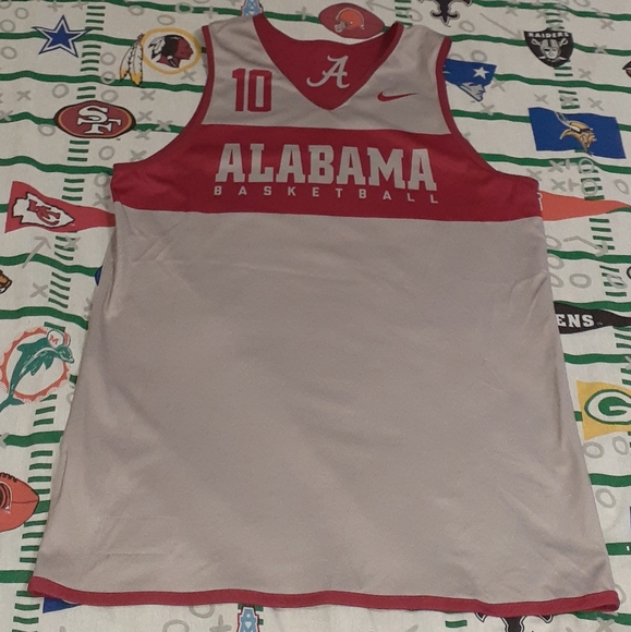 Y2K Nike Team Issued Reversible Alabama Crimson Tide Basketball Jersey Vintage - Picture 1 of 6